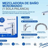 🚧 Mezcladora de baño Monomando ( Una sola Palanca ) Metal cromado brillante 🚧 - Img 58156644