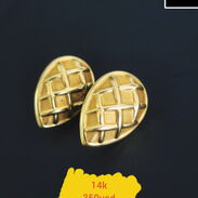 Aretes y argollas originales de oro 10k, 14k, 18k y 21k - Img 45250831