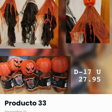 🎃 Decoración colgante para Haloween 🧙‍♀️Brujas,calabazas, fantasmas y carabelas - 4/10