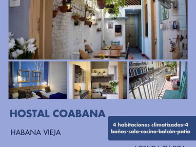 ⭐ Renta de hostal de 4 habitaciones,4 baños,sala, cocina, balcón,patio ubicado en el Centro Histórico de la Habana Vieja - Img 61377925