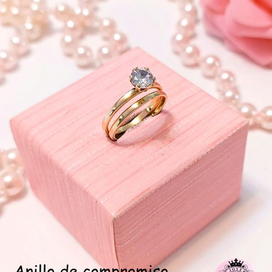 Anillos de compromiso de mujer oro 10k originales calidad garantizada - Img 127555884