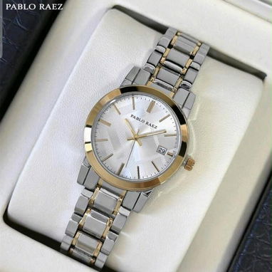 Nuevamente disponible en su caja relojes marca Pablo raez de acero inoxidable,los que pesan relojes de mujer y de hombre - 4/4