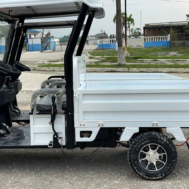 🚙 CUATRICICLO ELÉCTRICO 2026 - LITIO 74V/60Ah - 1000kg - 80km - ¡TECHO Y CABINA! - 5/7
