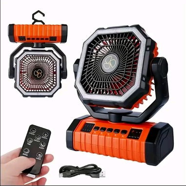 VENTILADOR RECARGABLE PORTÁTIL 20,000 mAh – ALTA DURACIÓN - Img 124494839