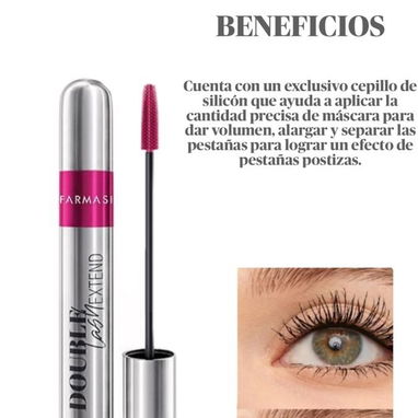 Máscara de pestañas double lash extend de farmasi - Img 123453566