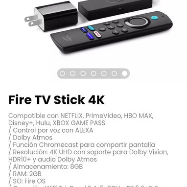 Fire TV Stick 4K. Control por voz con ALEXA. Nuevo - Img 112615007