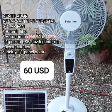 Ventiladores Recargables de Pedestal en venta - Img 124447448