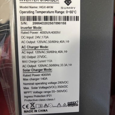Inversor Sumry 4000 W - Img 119385329