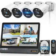 Sistema de cámara de seguridad con cable para exteriores, cámaras CCTV de 5MP con detección de movimiento - Img 56693840