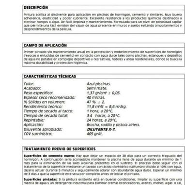 Pintura para piscina 4 litros euroquimica linea industrial importada de España - Img 122881156