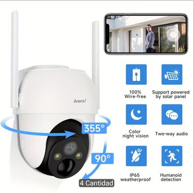 Camara de seguridad con panel solar - Img 123283942