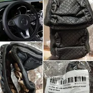 Fundas protectoras negras  antideslizante para volante de auto - Img 51496551