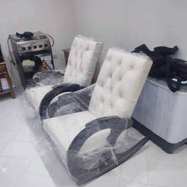 Sillones de madera capitoneados - 6/9
