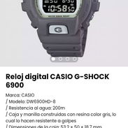 Reloj digital CASIO G-SHOCK 6900. Nuevo - Img 51367934