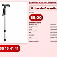 BASTÓN DE APOYO CON ALTURA AJUSTABLE - Img 56194796