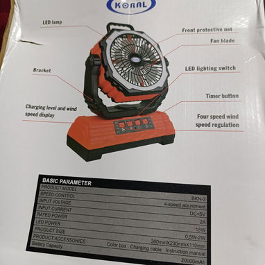 Ventilador recargable 20000mah - Img 108957704