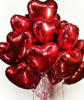 Globos de corazón- Rojos y dorados 350 cup y de números , 53900670 - Img 41699611