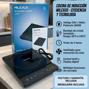 Cocina Inducción Milexus 1200W 1 Hornilla | $60 USD c/Envío | Garantía y Factura | Cristal Templado y Control Táctil - Img 57668772