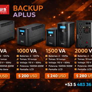 🔋3 OFERTAS DE UPS APLUS🔋1000 - 1500 - 2000 VA TODOS 110V. A ESTRENAR. GARANTIA 7 DIAS. TL 54833699 - Img 55140889