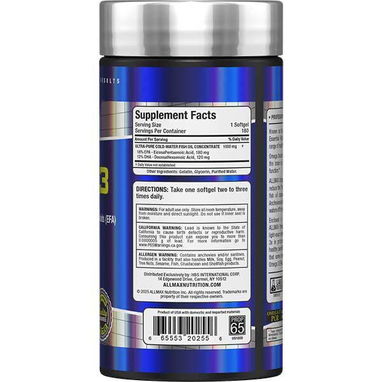 OMEGA 3 ALLMAX 180 CAPSULES - Img 123162760