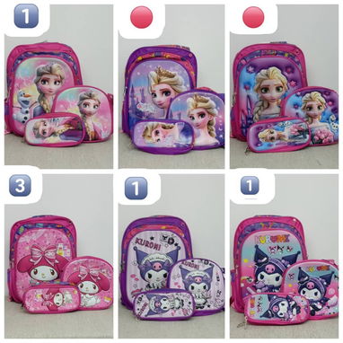 Combo de 3 piezas de Mochilas escolares - 3/10