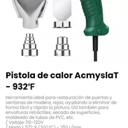 Pistola de calor AcmyslaT - 932℉. / Voltaje: 110–120V. Nueva - Img 54066023
