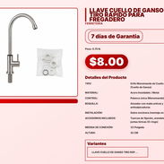 LLAVE CUELLO DE GANSO TIRO RÁPIDO PARA FREGADERO . - Img 57565286