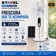 Ventilador solar recargable 16" STAVEL - Img 55743446