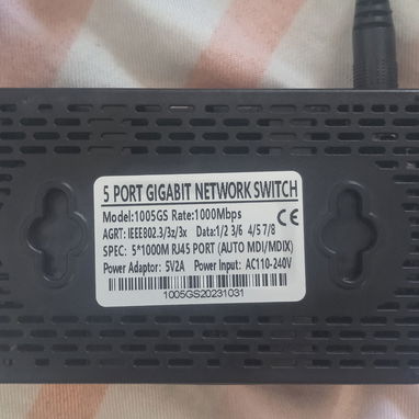 Switch 5 puerto 12 dólares y cable coarcial 20metros a 4000 pesos - 3/4