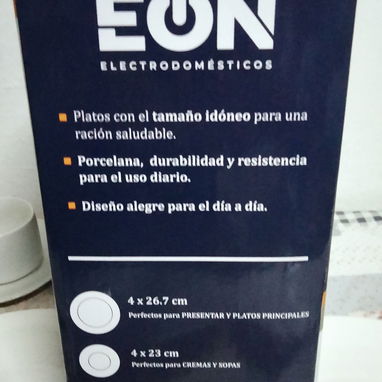 Vajilla marca EON - Img 104397121