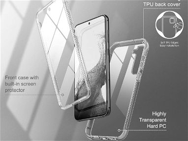 SURITCH:Funda transparente para Samsung Galaxy S23 de 6.1 pulgadas (solamente), [protector de pantalla 53828661 - Img 64885886