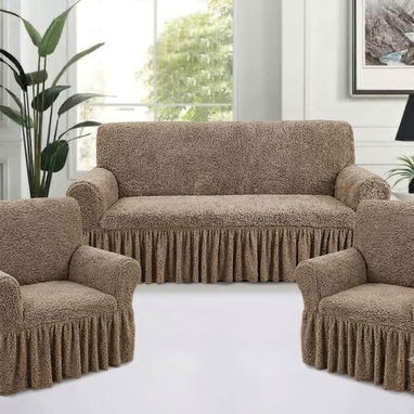 🛋️Forros elastizados para muebles 3+1+1 🏷️$45 usd ✅Colores: ♥️🖤🩶🤎 - Img 124183414