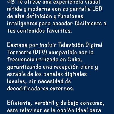 Televisor de 43" Smart Tv marca EKO con cajita interna incluida + soporte de pared 🔷 $310 - 2/3