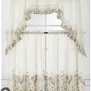 Cortinas de cocina de 3 piezas 2 paños de 76cm x 91cm 1 paño de 152cm x 91cm - Img 58155097