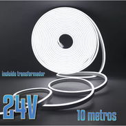 TIRA LED DE 10 METROS DE NEÓN FLEX CON TRANSFORMADOR FUNCIONAMIENTO A 24V - Img 54626875