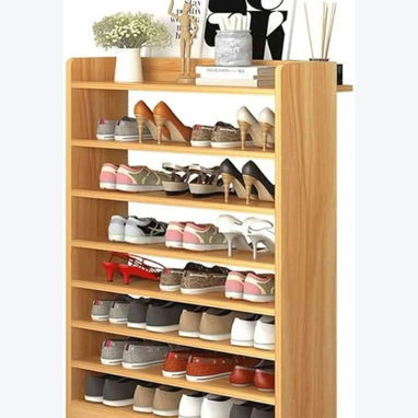 Zapatera de madera de 8 niveles - 2/3