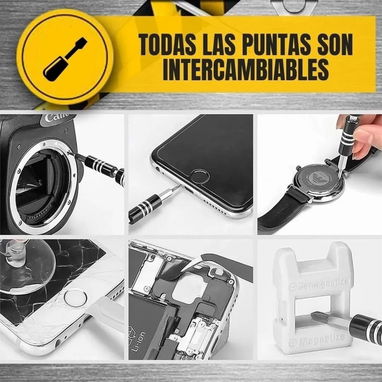 🛠️​ JUEGO DE DESTORNILLADORES 115 EN 1 🛠️​ LIT MAGNETICO 🛠️​ EXTENSOR FLEXIBLE - EXTENDIBLE 🛠️​ 5887.23.60 - Img 103647537