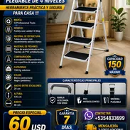 🪜ESCALERA🪜 PLEGABLE DE 4 NIVELES. MENSAJERIA CON FACTURA Y GARANTIA. TL 54833699 - Img 55707873