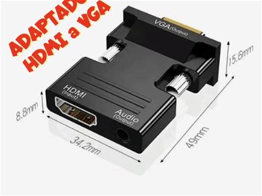 Adaptador HDMI VGA,  Adaptador VGA HDMI,  HDMI para VGA, - Img main-image