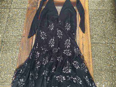 vestido de salir negro, poco uso en perfecto estado 1300 cup. transporte incluido en el precio - Img main-image-45652755