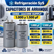 Capacitores de arranque 1.000 y 1.500 µF | 250 VAC - Img 58274229