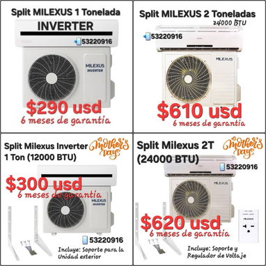 ‼️Split MILEXUS 2 Toneladas 220V‼️6 meses de garantía ‼️53220916 - Img 121423251
