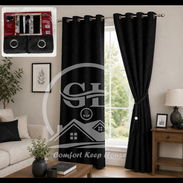 cortinas con diseño tapa sol blackout con borlas el juego d dos paños - Img 55917941