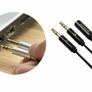Cable adaptador convertidor de 1 a 2 puntas 3.5mm. - Img 44055973