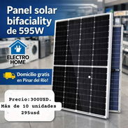 Panel solar bifacial 595w - Img 56425447