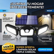 💡LÁMPARA SOLAR TRIPLE CABEZAL.💡 - Img 56834449