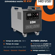 🔷 Estación de Carga 2KW - 2560wh / 2000w ✅ EÓN 🔴Con Panel solar 💲1410 USD 🔴Sin panel solar 💲1560 USD - Img 54785577