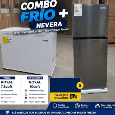 Combo Nevera + Refrigerador - Img 122141145