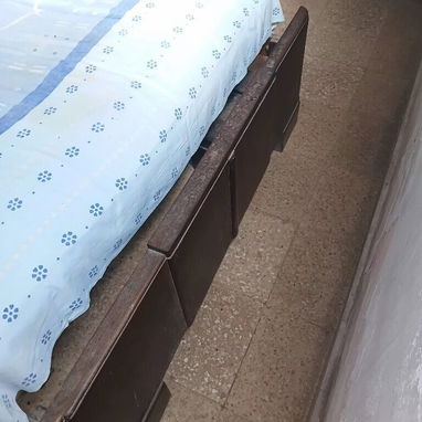 60 USD- CAMA CAMERA DE CAOBA GRANDE COMPLETA  BASTIDOR DE REJILLA EN  PERFECTO ESTADO. OSVA 72675985 - 3/3
