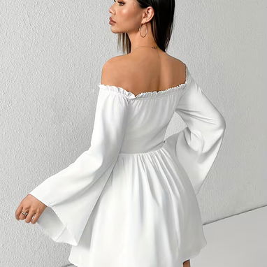 Fresh - Vestido Elegante de Mujer con Hombros Descubiertos/Un Hombro - Img 109672877